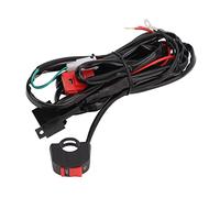 Kit de Faisceau de Câblage de Lumière LED pour Moto Kit de Faisceau de Câblage de Barre Lumineuse LED Interrupteur de Guidon de Moto 12V 40A Interrupteur à Bouton-poussoir Marche-arrêt Interrupteur de