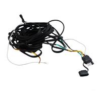 Kit de faisceau de câblage de remorque à 4 broches de 7,6 m style triangle pour bateau cheval pour VTT - Câble d'extension à code couleur 18 AWG avec fil de terre
