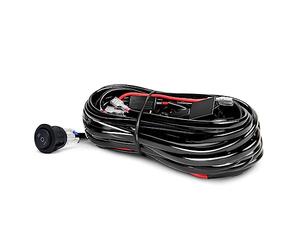 Kit de faisceau de câblage,ERYUE Kit de faisceau de câblage de barre lumineuse LED, 480 W 2 fils 14 AWG faisceau de câblage LED avec relais 12 V 40 A et interrupteur de commande étanche pour basculer