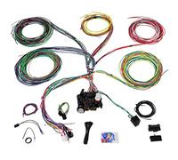 Kit de faisceau de câblage universel 21 circuits extra long couleur standard 17 fusibles pour GM Chevy Mopar Hotrods Ford Chrysler