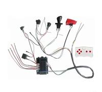 Kit de faisceau de câbles pour enfant 12 V 200 W avec télécommande 2,4 G, kit de conversion DIY pour voiture jouet avec commande du moteur, interrupteur avant/arrière et protection contre les