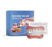 Kit de fausses dents en résine de silicone pour améliorer le sourire, couvre-dents cosmétique temporaire pour les écarts et l'alignement, ensemble de soins dentaires confortables