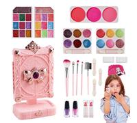 Kit de Faux Maquillage - Filles Princesse Jouer Maquillage Semblant Jouets | Ensemble de maquillag pour Filles et , pour déguisement de vanité, éducation, Divertissement, fête, Cosplay |