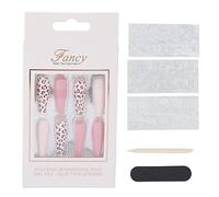 Kit de faux ongles adhésifs - 30 pièces | Ongles artificiels longs | Motifs tendance | Couverture intégrale | Idéal pour soirées, mariages et usage quotidien | Matériau ABS (0070-11A)