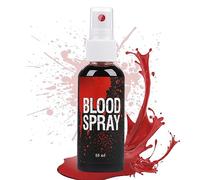 Kit de faux sang - 60 ml de sang artificiel - 60 ml de sang qui coule et 40 ml de sang de gel caillé - Lavable - Pour Halloween, maquillage pour costume, zombie et vampire