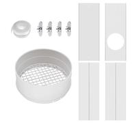 Kit de fenêtre de ventilation pour sèche-linge - Kit de ventilation de fenêtre pour tuyau de ventilation de sèche-linge avec 4 pouces | Kit de plaques d'étanchéité pour fenêtres de climatisation porte