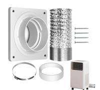 Kit de Fenêtre pour Climatiseur Portable - Kit Tuyau D'Évacuation Pour Fenêtre Climatiseur Portable - Panneau Adaptateur Réglable Pour Refroidissement Estival Par Conduits Maison Appartement