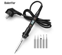 Kit de fer à souder BalenYar 80W, contrôle de température 180-520 ° C, avec 5 pointes de fer à souder, conformes aux normes européennes 2pcs