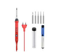 Kit de fer à souder électrique numérique 80 W 908U avec pointes chauffage en céramique réglables et outils soudage(908U KIT2)
