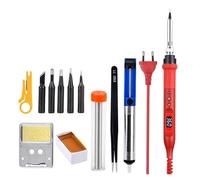 Kit de fer à souder électrique numérique 80 W 908U avec pointes chauffage en céramique réglables et outils soudage(908U KIT5)