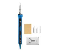 Kit De Fer À Souder Électrique USB 100 W, Température Réglable, Écran LCD, Avec Interrupteur Marche/arrêt, Soudage Électronique Intelligent Meilleur Cadeau(Blue Set 1)