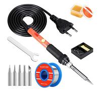 Kit de fer à souder électronique, interrupteur marche/arrêt 60W, pistolet à souder, fer à souder avec tête de fer 5PCS, stylo à souder électrique pour diverses utilisations réparées