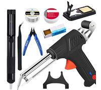 Kit De Fer à Souder, Kit De Fer à Souder à Main 60 W avec Lumières Et Interrupteurs, Conception Plus Facile à Une Main, Kit De Soudure De Fer à Souder Portable pour Débutants