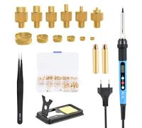 Kit de Fer à Souder Pointe Fer a Souder pour Inserts Filetés, Inserts Fileté pour la Fusion à Chaud, Écrous Filetés Laiton Femelle M2 M3 M4 M5 M6 M8 pour Composants d'Impression 3D Pièces en Plastique