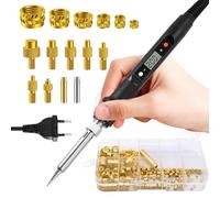 Kit de fer à souder, pointes à souder, jeu d'inserts filetés, affichage LED, température réglable, pointes de fer à souder universelles 936 pour inserts filetés, écrous de fusion M2 M3 M4 M5 M6 M8, ac