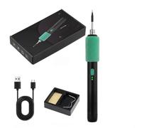 Kit de fer à souder portable 15 W avec alimentation USB, cyclisme thermique rapide et mode veille intelligente pour une performance fiable dans n'importe quel environnement (emballage de couleur)