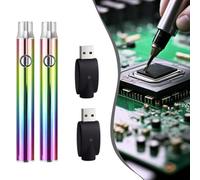 Kit de fer à souder portable rechargeable par USB avec batterie de 350 mAh et 3 réglages réglables pour réparation électronique à faire soi-même, usage domestique et extérieur