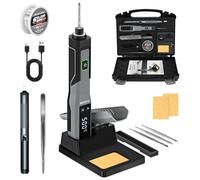 Kit de Fer à Souder Sans Fil Rechargeable USB 14-en-1 avec écran LED