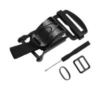 Kit de fermeture rapide pour casque, casques à cliquet pour mentonnière jusqu'à 2,5 cm, noir