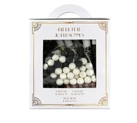 KIT DE FÊTE 10 PERSONNES COTILLONS ART DÉCO BLANC