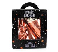 KIT DE FÊTE 10 PERSONNES COTILLONS OR ROSE