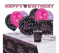 Kit de fête Sparkling Celebrations Pink 41 pcs.