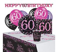 Kit de fête Sparkling Celebrations Pink 60 41 pcs.