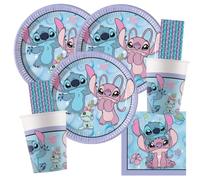 Kit de fête Stitch & Angel Cute pour 16 enfants