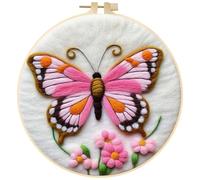 Kit de Feutrage à l'aiguille Château de la princesse, Feutrage de Laine Rose, Aiguille Feutrage Starter Kit, Laine Cardée à Feutrer, Feutrage à l'aiguille Laine Débutant pour Artisanat DIY, #10