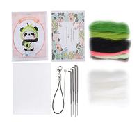 Kit de feutrage à l'aiguille, ensemble d'outils de fabrication de poupées de fruits en laine exquise, kit de bricolage parent-enfant (118# léger petit) (119# Peach Peach) (120# avocat)