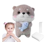 Kit de feutrage à l'aiguille - Kits de fournitures de feutrage à l'aiguille pour animaux de 5 cm | Kit de feutre d'aiguilles avec aiguilles, instructions et autres outils pour bricolage, artisanat, ma