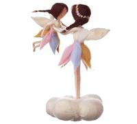 Kit de feutrage à l'aiguille « Mom and Kid on Cloud Fairy » - 15 cm - 10 cm - Instructions amicales - Kit de bricolage pour débutants