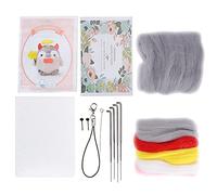 Kit de feutrage à l'aiguille pingouin, 15 pièces, kit de démarrage pour feutrage à l'aiguille en laine avec instructions, kits de débutants en feutre animal pour bricolage, (113#Anges et démons