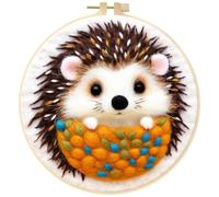 Kit de Feutrage à l'aiguille pour Débutants et Adultes, Kit de Laine en Feutrage, Feutre Artisanat Bricolage, Kit de Broderie en Feutre de Laine avec de Couture Laine Feutre Aiguilles Outil, #3