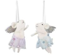 Kit de Feutrage à l'Aiguille Trimits - Souris de Noël Avec Instructions et Feutre de Laine - Sapin, Décoration, Boules pour la Maison, Cadeau Fait Main