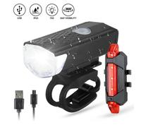 Kit De Feux À Led Pour Vélo, Rechargeable Usb, Lampes Avant Et Arrière Pour Cycles
