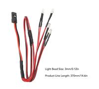Kit De Feux ArrièRe De Phare Rc 2 LumièRes Led Blanches Et 2 LumièRes Led Rouges Feux Avant Et ArrièRe De Voiture Rc Pour Traxxas Trx4m 1/18 Rc Chenille