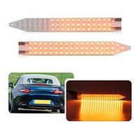 Kit de feux clignotants arrière à LED ambre animés dynamiques pour 16-up Mazda MX-5 MK4 ND, remplacez les ampoules WY21W de stock sans lampe de répéteur de signal de clignotant arrière hyper flash