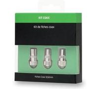 Kit de fiches coax 9,52mm:2M + 1F