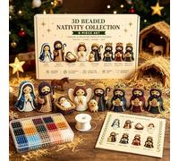 Kit de figurines de Noël en perles 3D - Kit de figurines de Noël à faire soi-même avec instructions (français non garanti) | Pour hommes, femmes, adultes, papa, épouse, mari, vacances