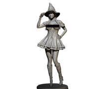 Kit De Figurines En Résine H75mm 1/24, Figurine Incolore Et Auto-Assemblée Td2641, Chaperon Rouge, Jouet Intéressant Pour Fille, Ornements