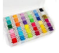 Kit de fil à broder 218 pièces avec boîte de rangement incluse 108 bracelets d'amitié colorés avec chiffres autocollants et bobines de fil dentaire et 110 kits d'outils pour point de croix