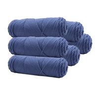 Kit de fil acrylique pour crochet et tricot,Fil épais 8 brins pour pistolet à touffeter, tricot à la main d'écharpes et de bonnets, fil pour la confection de tapis,100g par écheveau,100 m par bobine