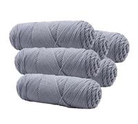 Kit de fil acrylique pour crochet et tricot,Fil épais 8 brins pour pistolet à touffeter, tricot à la main d'écharpes et de bonnets, fil pour la confection de tapis,100g par écheveau,100 m par bobine