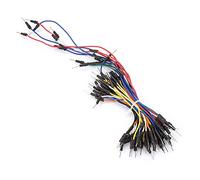 Kit de fil de cavalier de planche à pain, Kit de câble flexible sans soudure multicolore 65 pièces avec fil de cavalier assorti de 4 longueurs, pour circuits de soudure de prototypage de planche à pai