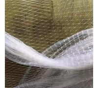 Kit de filet anti-oiseaux extra large pour arbres fruitiers et balcons - Maille en nylon transparent durable - 10 x 4 m - Filet de treillis découpable pour la protection du jardin et la sécurité des