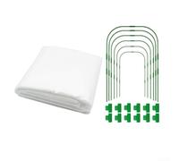 Kit de filet de protection pour plantes avec 6 cerceaux assemblés avec tubes connecteurs et clips pour polyéthylène ultra fin pour