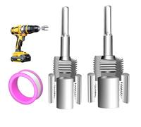 Kit de Filetage pour Tubes PVC,Ouvre-Filetage Interne | Coupeur Externe avec Matrices 1/2 et 3/4 Pouces | Pour Raccord Tuyau Eau Arrosage Reparation Domestique Bricolage