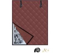 Kit De Film De Fenêtre À Isolation Thermique - Film Isolant Autocollant Pour Fenêtre Pour L'hiver, Film Fenetre Couverture De Fenêtre Isolant Personnalisable(Brun,130x259cm)