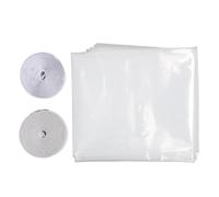 Kit de Film d'isolation de fenêtre pour chaleur froide, adhésif réutilisable plus épais, Film isolant transparent découpable 188X200cm